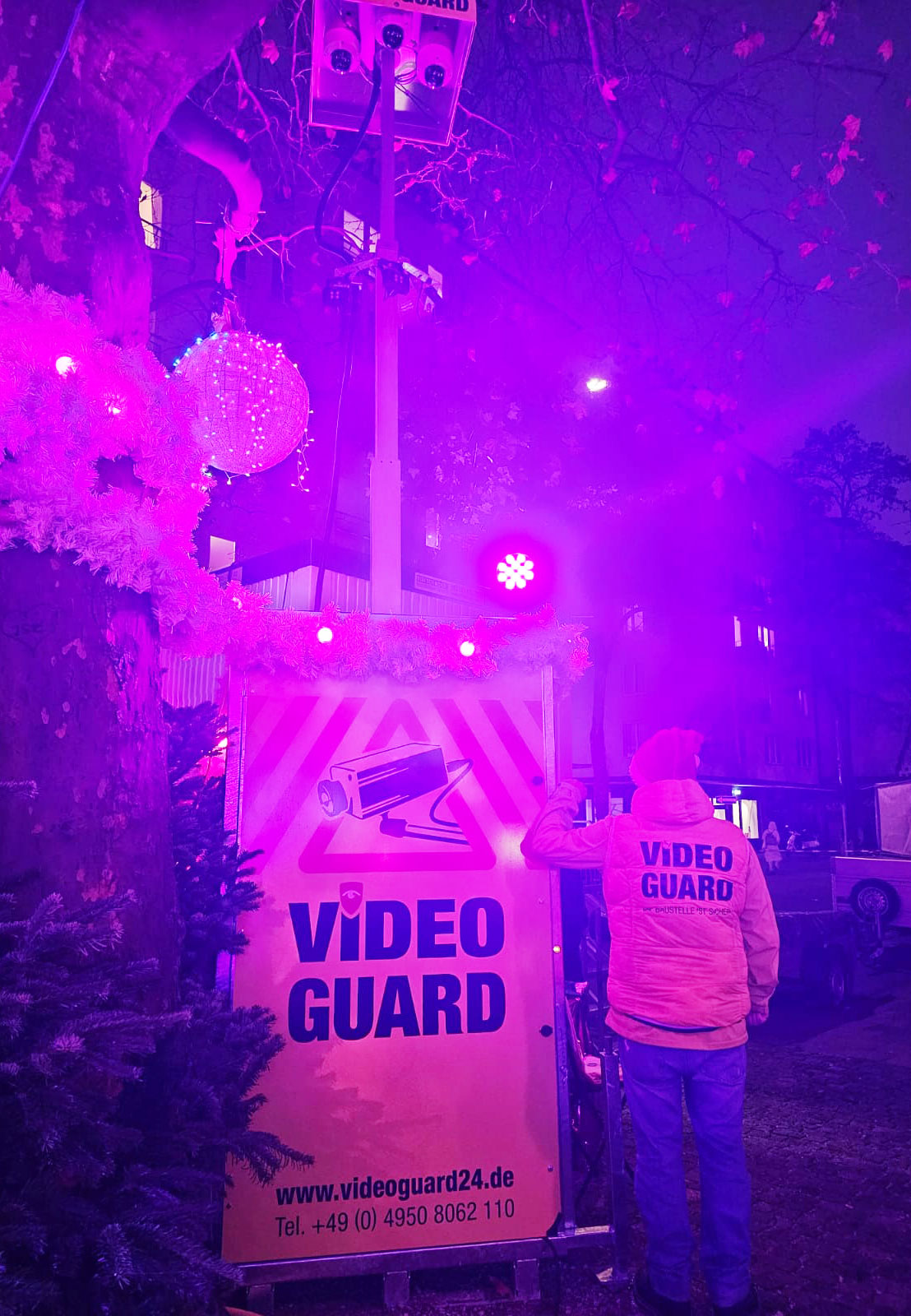 Video Guard in Bremen's Überseestadt district